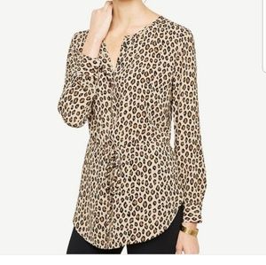 Cheetah Print Tie Waist Tunic
